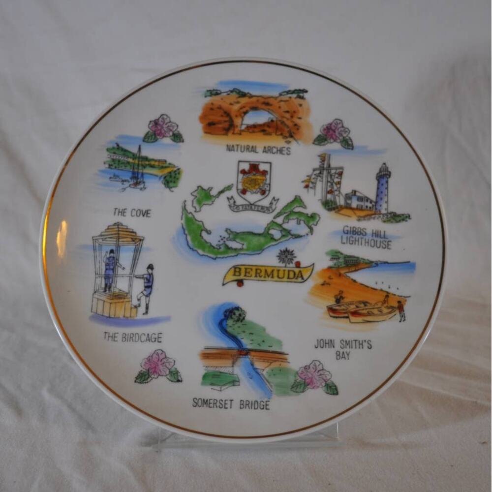 VTG Bermuda Collectible Decorative Plate